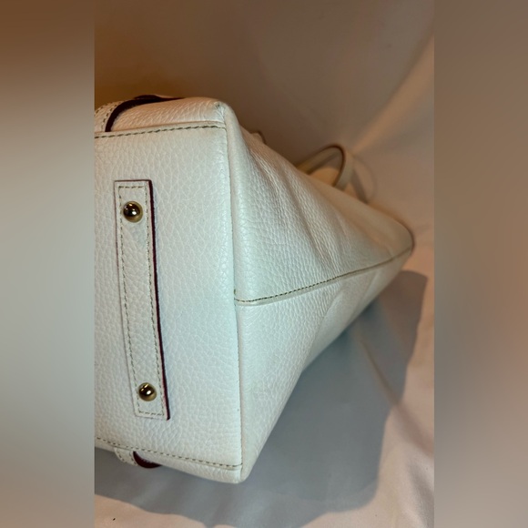Dooney & Bourkey Pebble Grain Large Tote in White - Picture 8 of 9